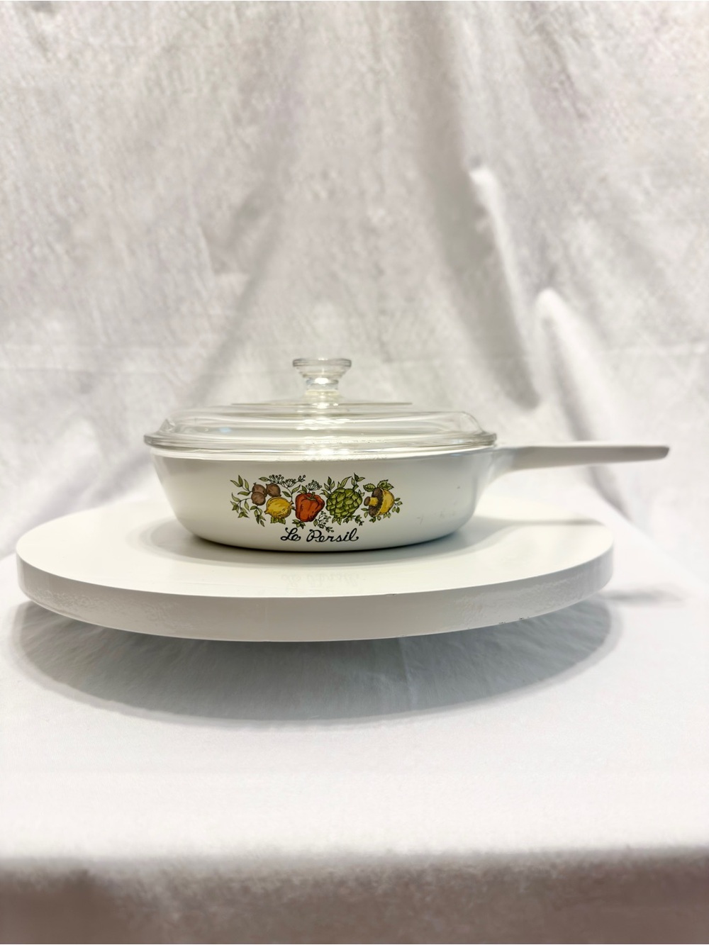 Vintage CorningWare Spice of Life 6.5 inch Skillet/Menuette Pan P-83-B with Lid